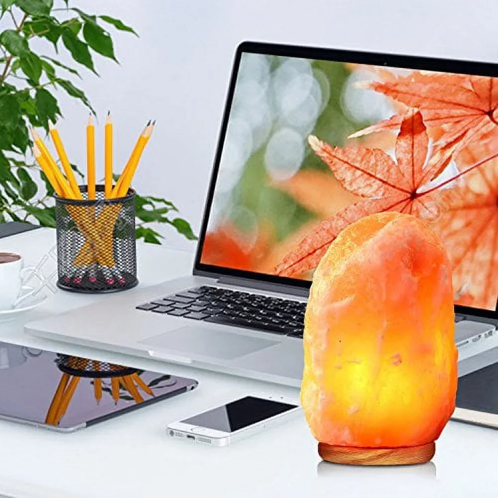 And to Himalayan Genuine 11 Crystal Wood 9 lbs. Control.8 Himalayan Salt 8 With Natural Hand Base, WBM Glow Lamp to Inch, Neem Bulb Dimmer Carved