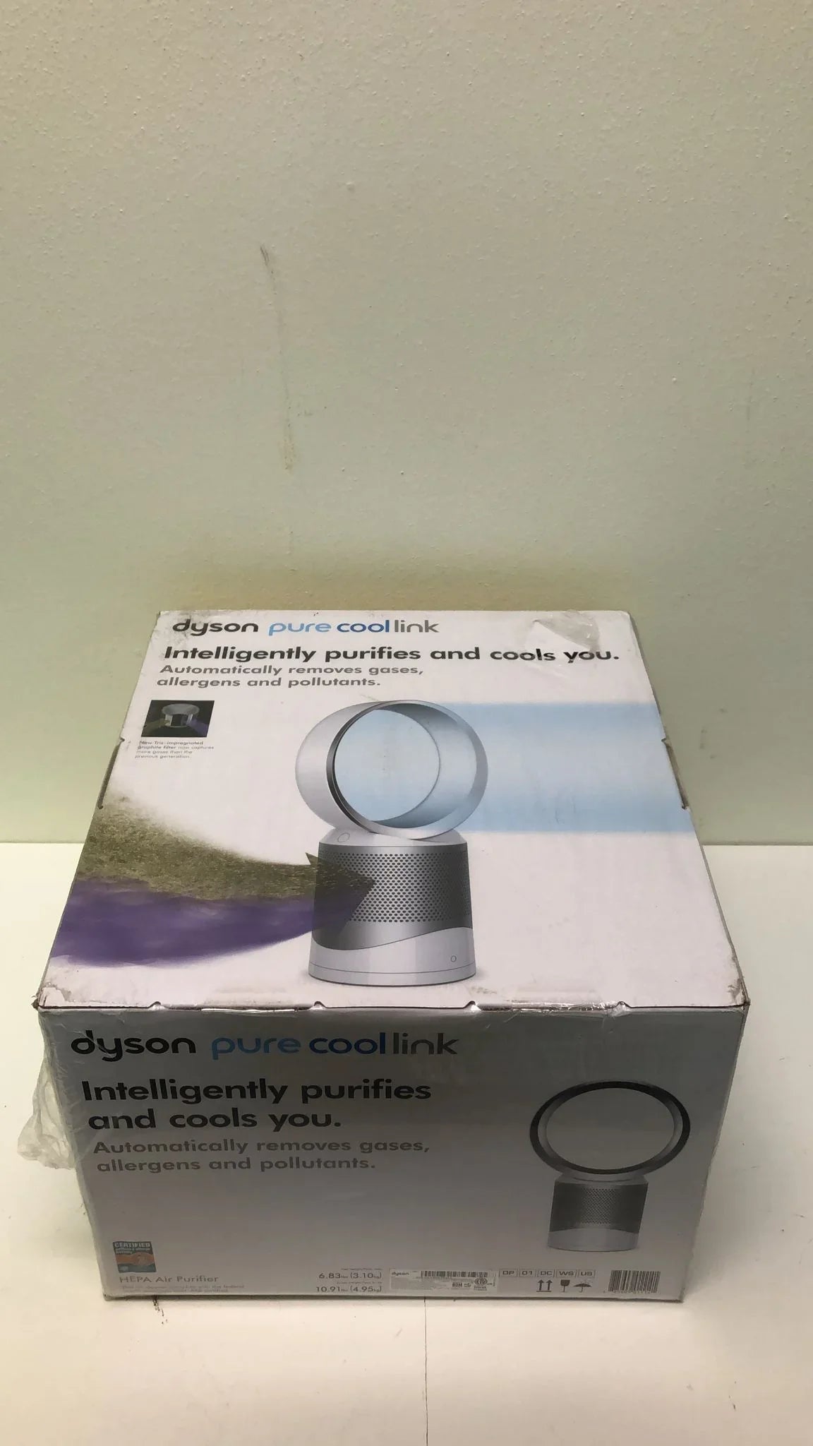 Fan DP01 Air | Desk Link & White/Silver Refurbished Pure Cool | Dyson Purifier
