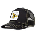 Hat, Unisex Adjustable dimension Trucker One Goorin Farm The Bee), Black (Queen Original Bros. Snapback