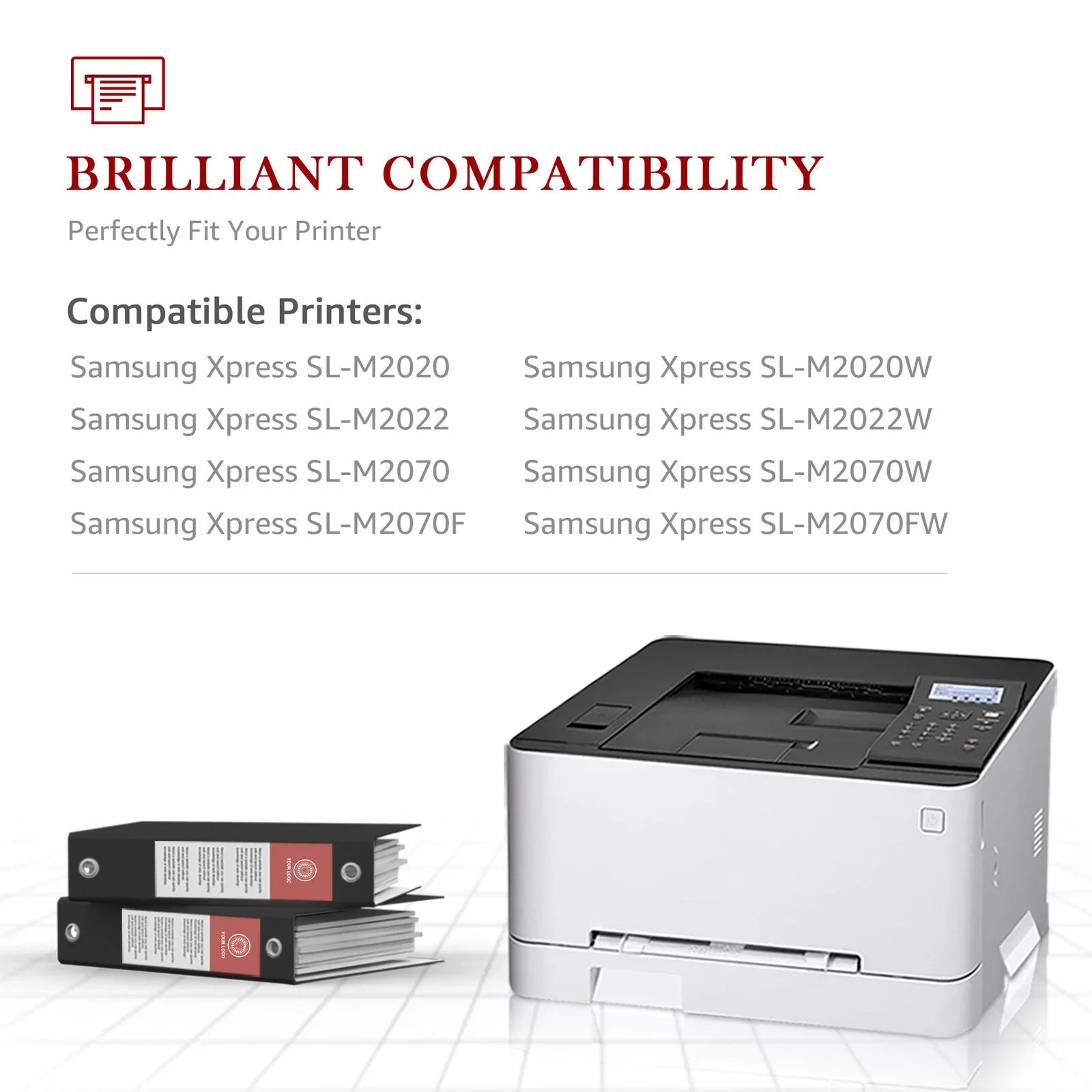(Black) Compatible Tonerkingdom 111S for 4-Pack M2070W M2070FW Xpress Toner Laser M2020W Ink Printer Replacement MLT-D111S Work with