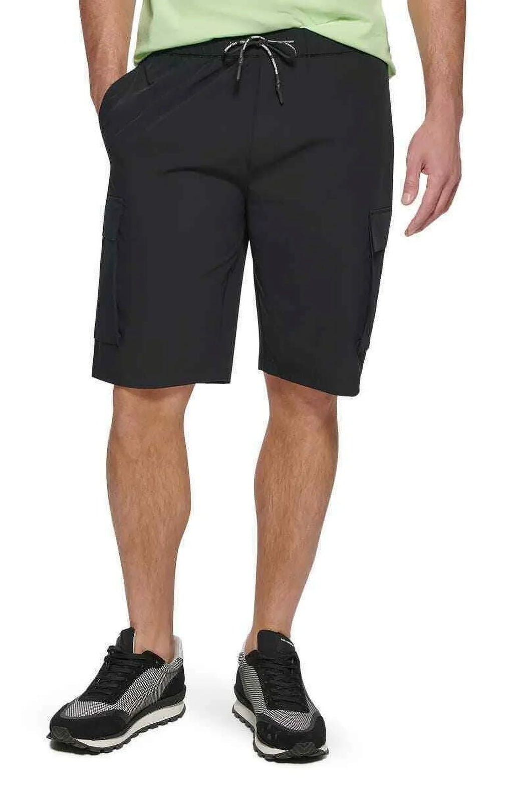 Pintuck Shorts KARL Embroidered dimension PARIS LAGERFELD Large Nylon