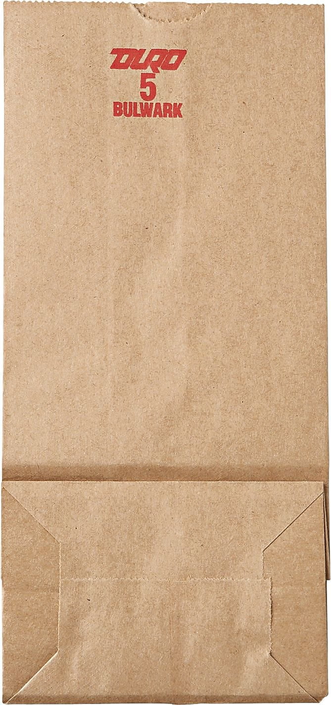x10 7/16 Extra-Heavy-Duty 50lb 5 500 Kraft, 1/4x3 Grocery, 15/16, #5 Paper bags General