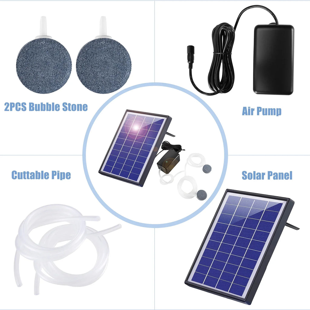 Fish Stones Bubble Aerator Pond Aerator Air Solar Pump pump, Air Fish6w Air Fish With Aerator Air Oxygenation Air Pump Pump GoolRC Pool Stones Bubble Yaliya BubbleAerator 2 Pump