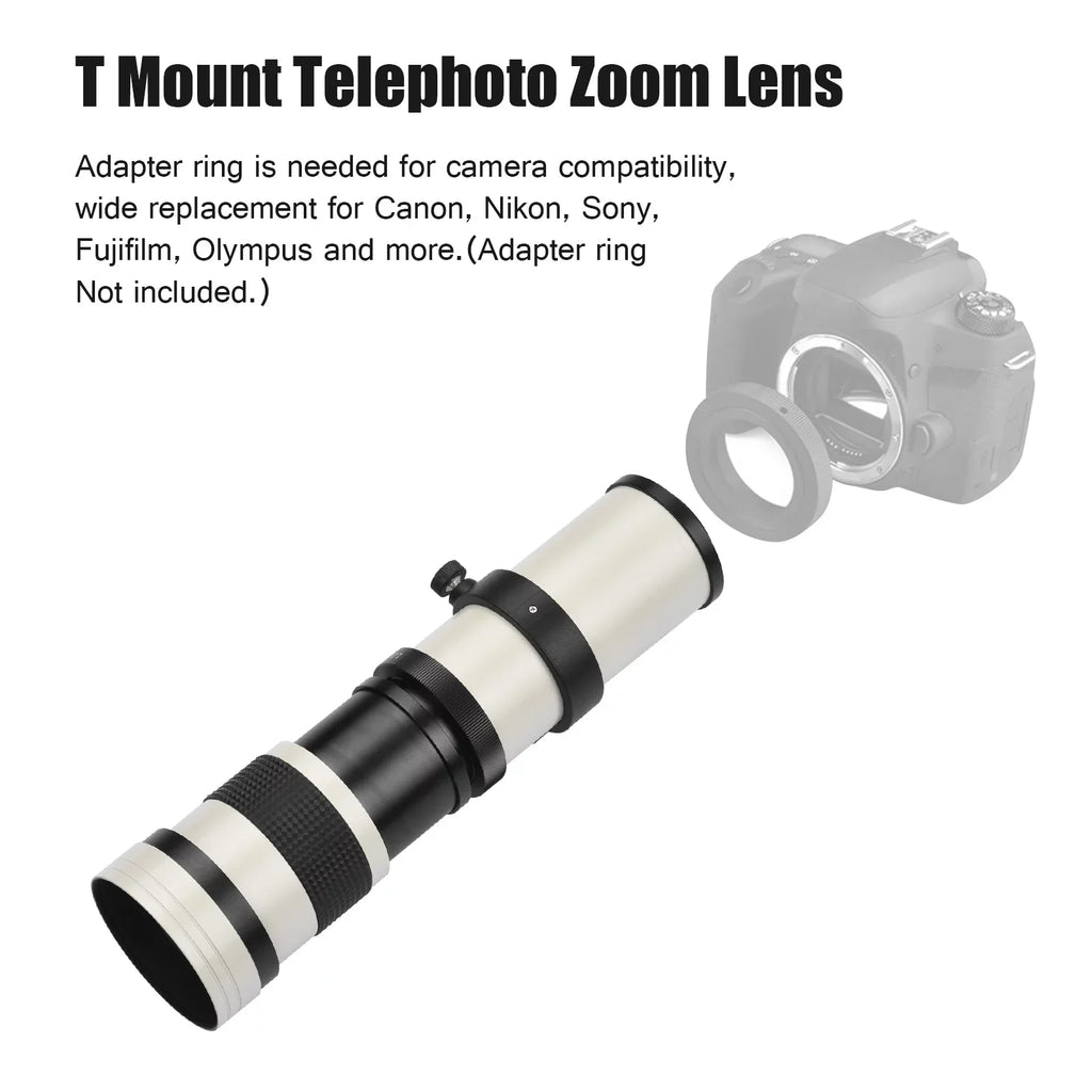 Replacement for Super Pristin T Olympus Zoom 14 Fujifilm Cameras with 420-800mm F8.3-16 Mount MF Thread Universal Lens Telephoto Nikon