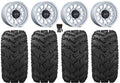Rhino Si 14" 950 Tires Reptile YXZ1000R ZForce Yamaha Viking 1000 Wolverine Wheels 28" Black UForce Rapid CFMoto