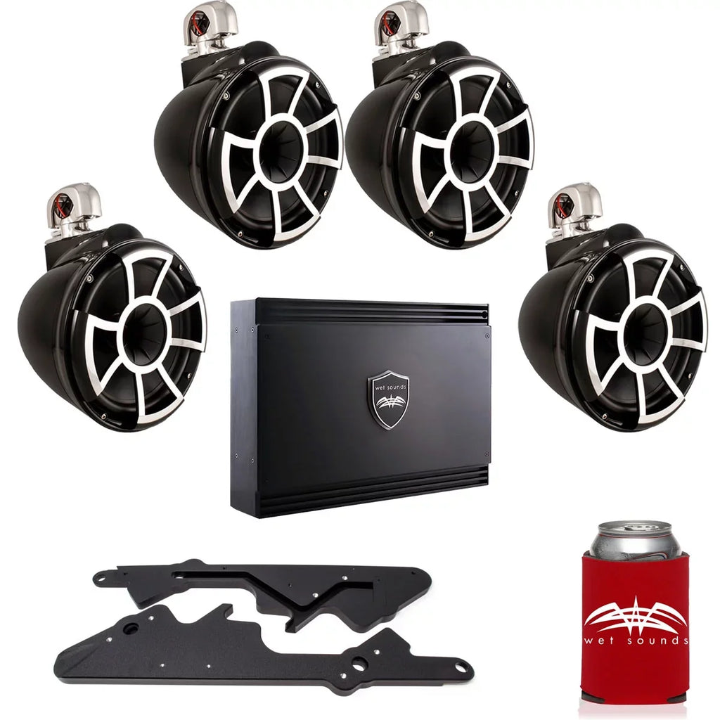 Speakers G3 Swivel Tower Adapters 10" Amplifier of Two Sounds Wet REV10B-SC Pairs Malibu For SD2 & Black G3: with