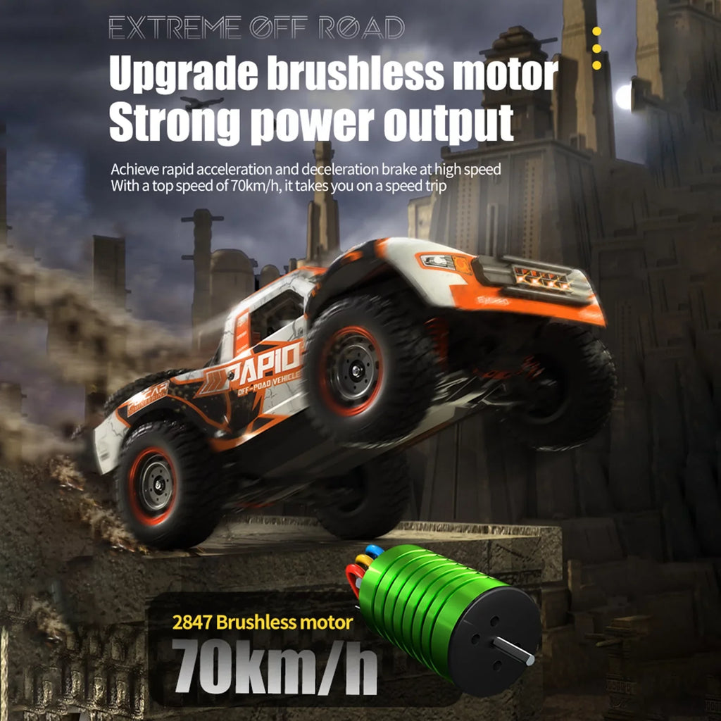 Off-road Car Control Truck Pinnaco 2.4GHz Remote Speed Brushless 4WD 70km/h Proportional