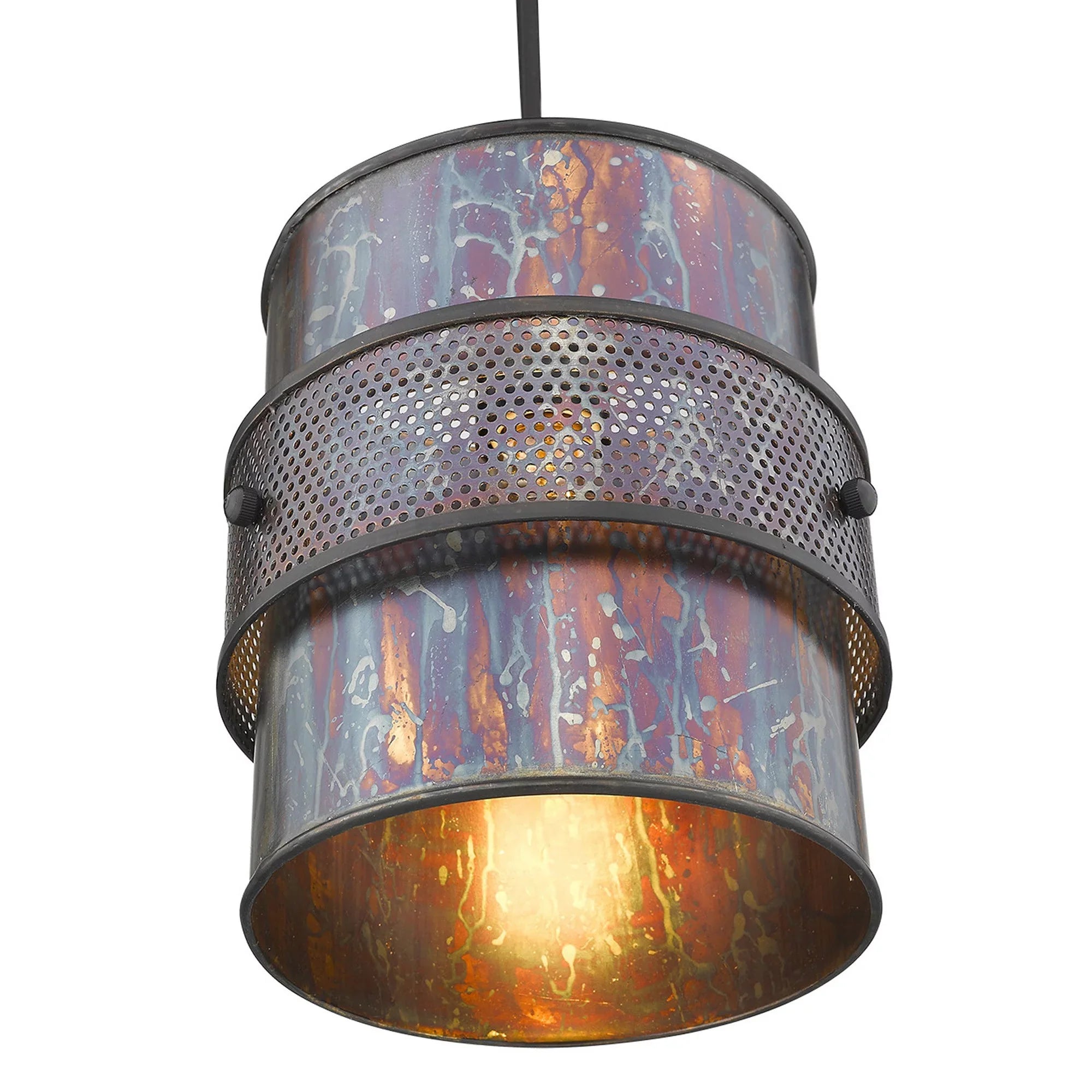 Patina 398260 Bronze x HomeRoots x 8 10.75 in. 8 Pendant Ryker 1-Light