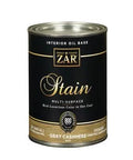 (Pack Wood ZAR Oil-Based Gray Semi-Transparent 4) of Stain 1 Cashmere qt.
