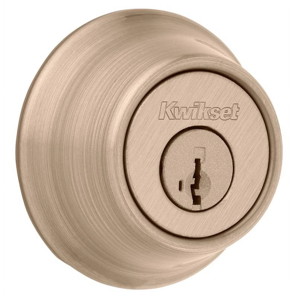 5 Deadbolt, Kwikset Double-Cylinder 1 K6 Quantity - Brass Security Antique 665 SMT CP RCS RCAL