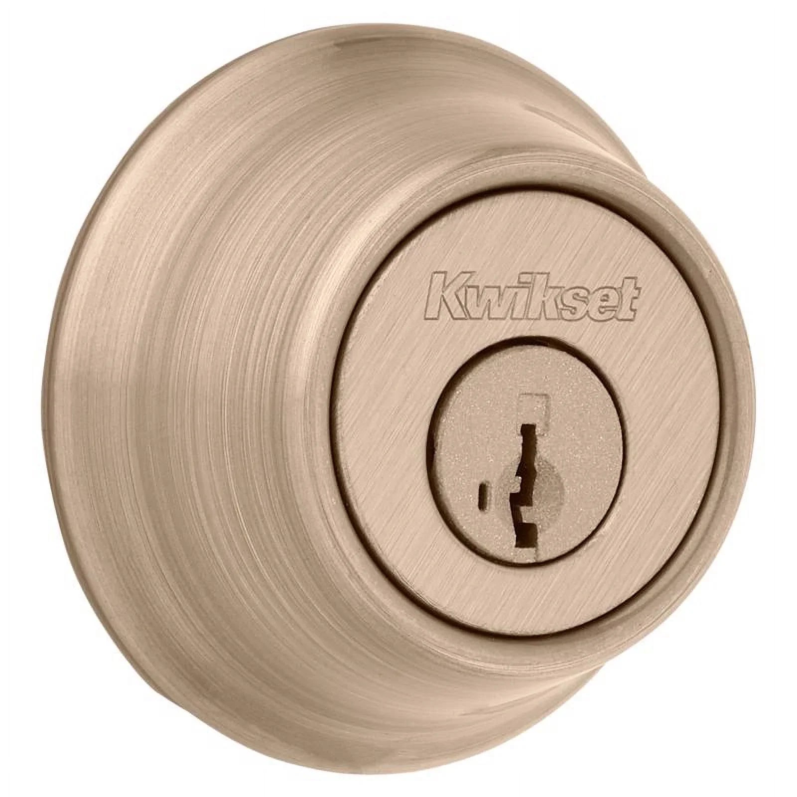 5 Deadbolt, Kwikset Double-Cylinder 1 K6 Quantity - Brass Security Antique 665 SMT CP RCS RCAL