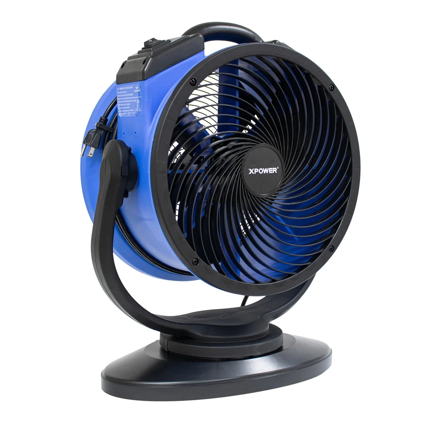 Xpower with Shop Circulator in. Fan FC-300S Feature 2100 Oscillating 4 Duty Portable CFM Heavy Speed Multipurpose 14 Air Fan