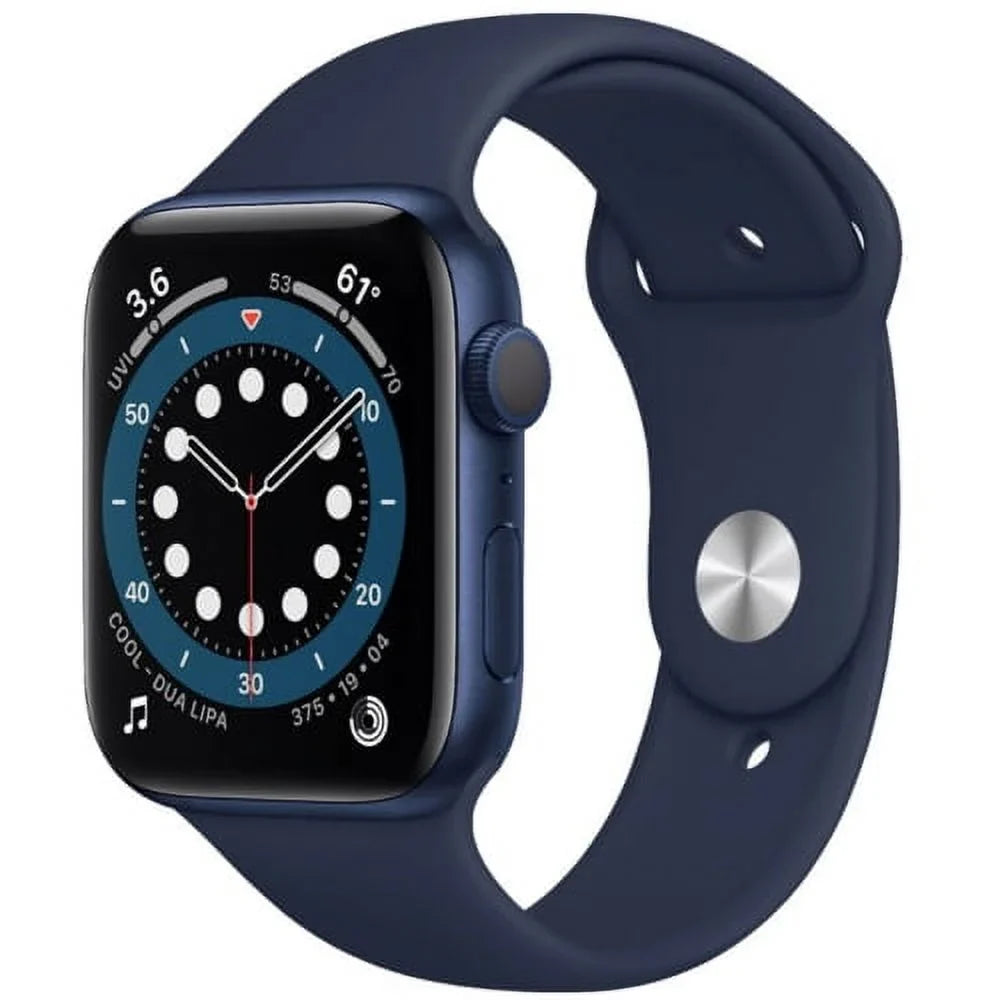 Band Blue Pre-Owned (2020) - Aluminum 44mm Watch Navy Case - Series Fair 6 GPS Sport -