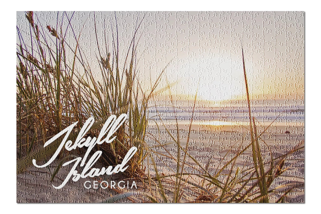Beach Family, for Piece inches, USA) Made and Georgia, (19x27 Jigsaw Puzzle in Sunset Jekyll 500 Premium Adults Island,