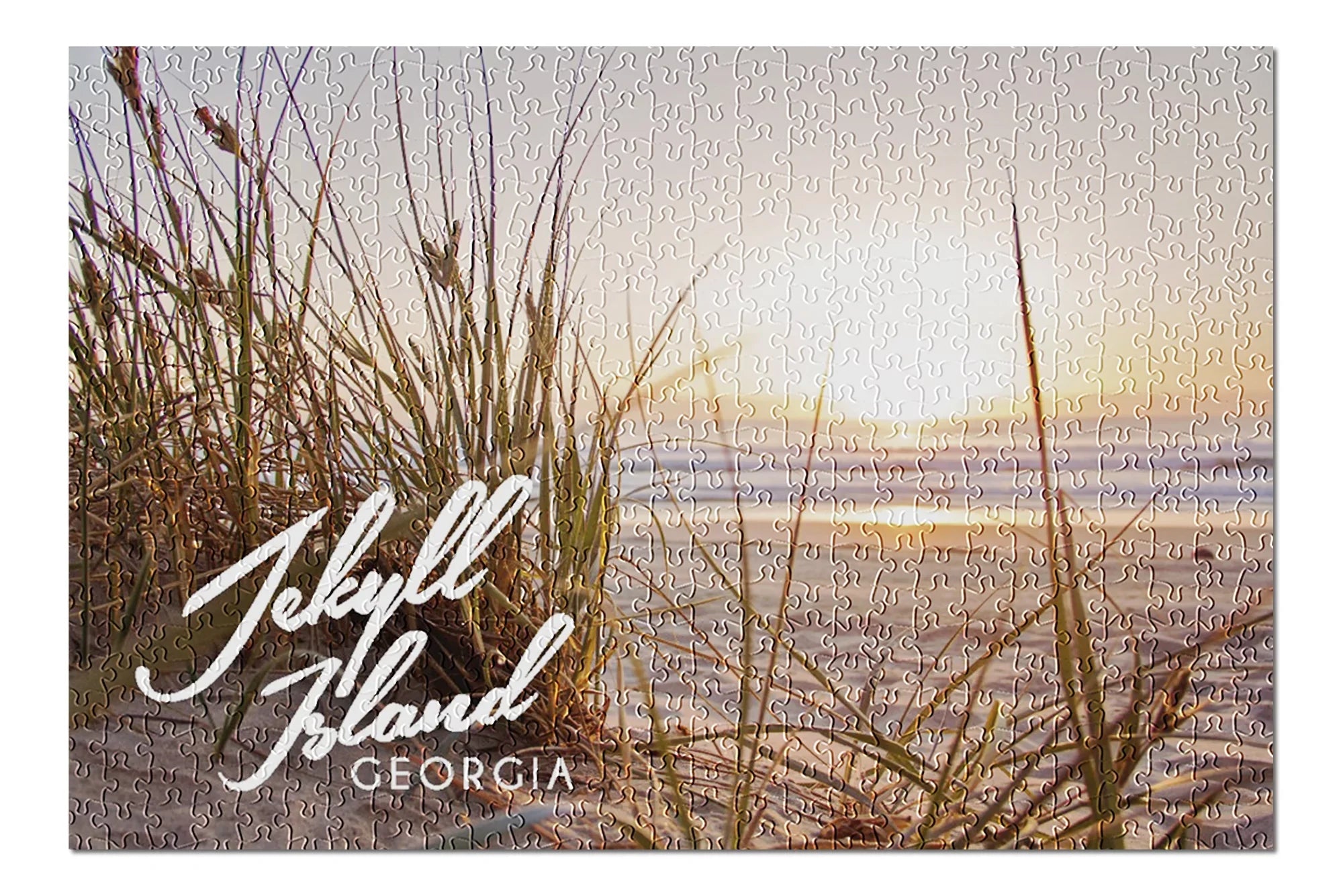 Beach Family, for Piece inches, USA) Made and Georgia, (19x27 Jigsaw Puzzle in Sunset Jekyll 500 Premium Adults Island,