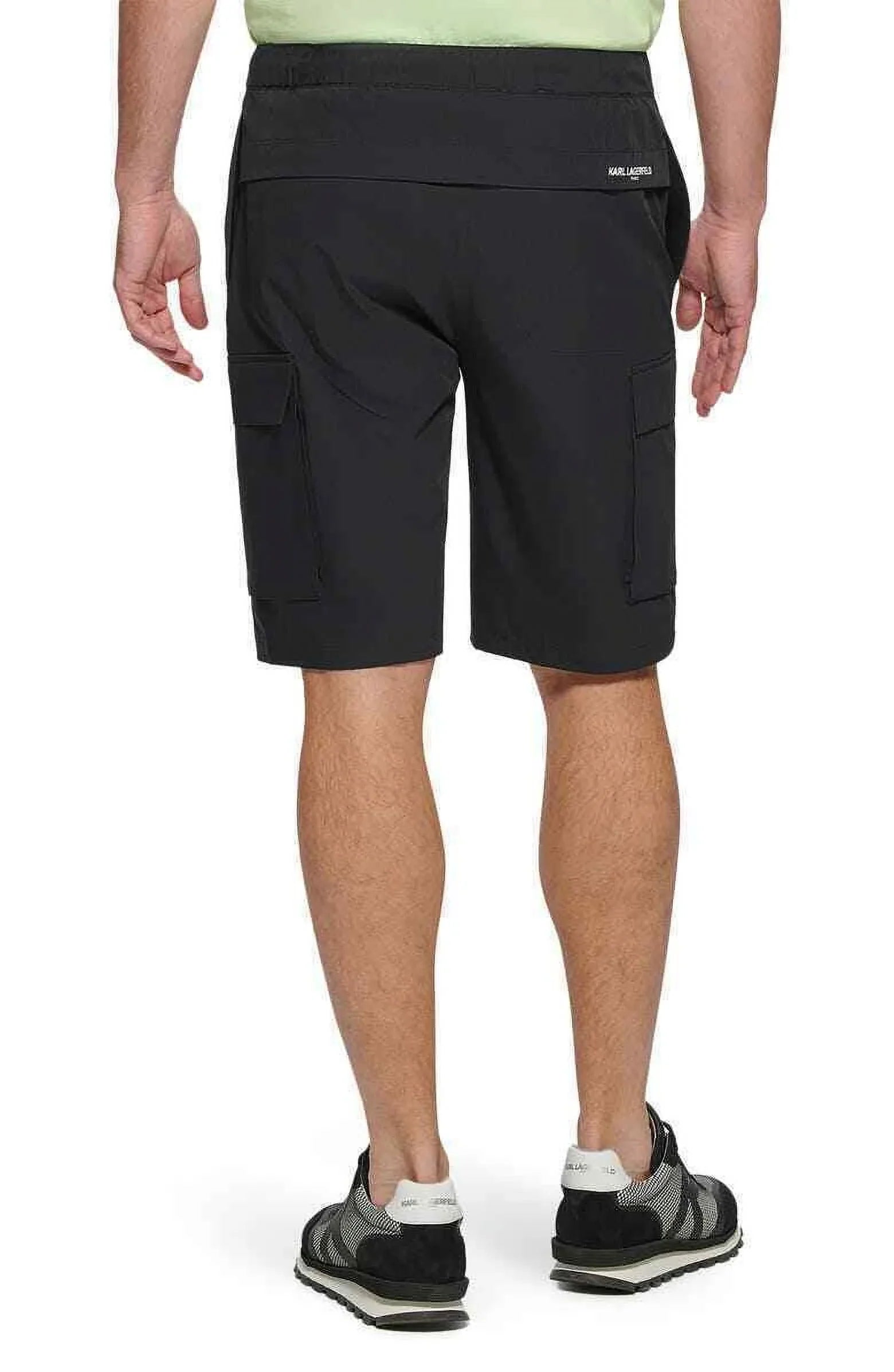 Pintuck Shorts KARL Embroidered dimension PARIS LAGERFELD Large Nylon