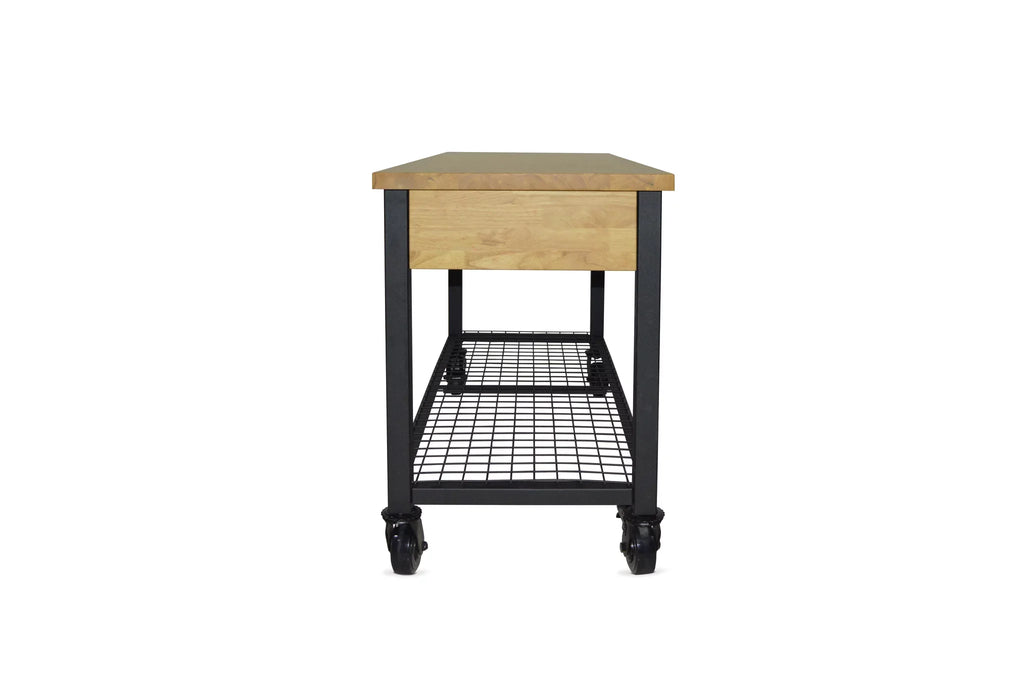 & Industrial 62" Rove Wood Metal Workbench