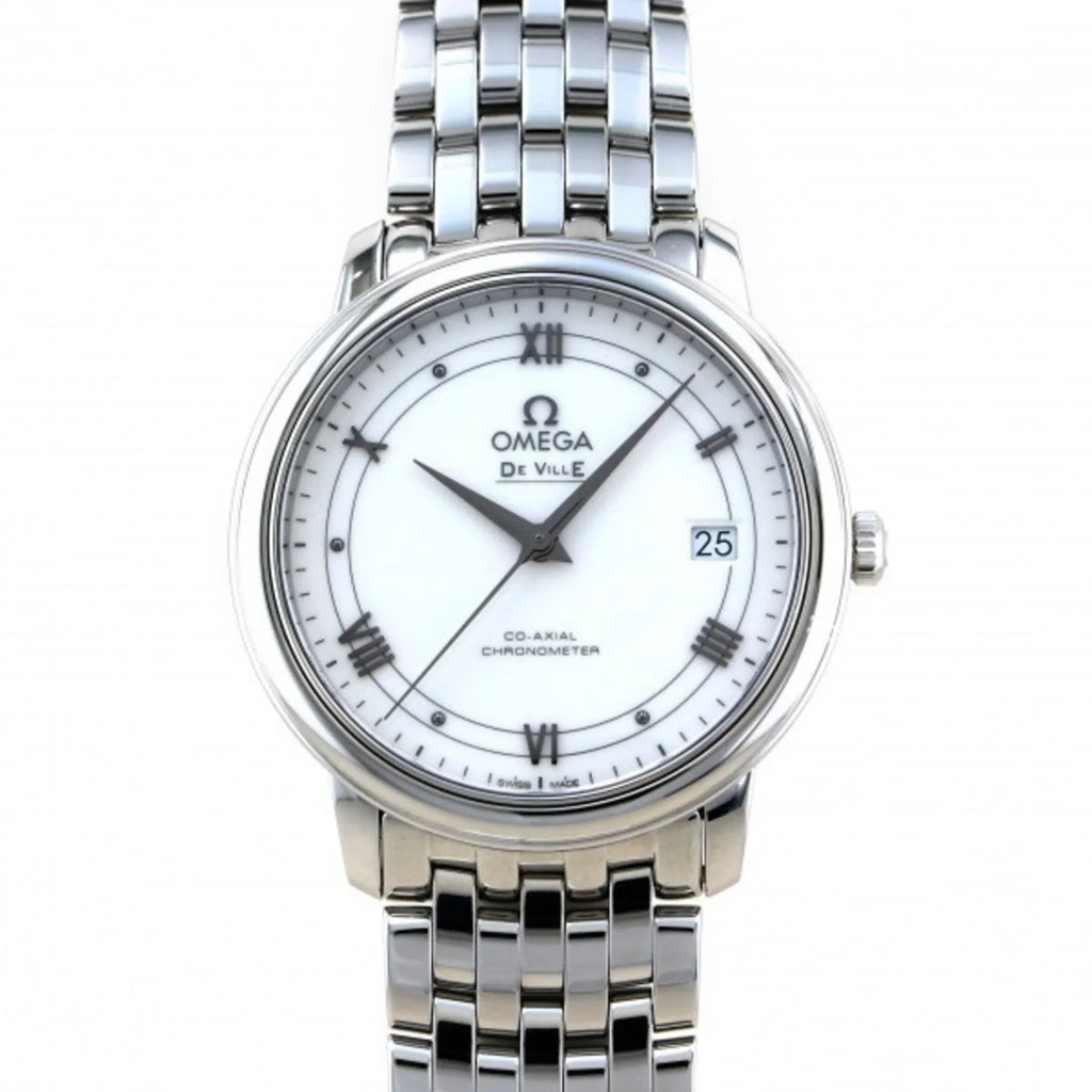Watch Co-Axial Silver OMEGA Dial (Good) Chronometer Ville Women's Omega 424.10.37.20.04.001 De Pre-Owned