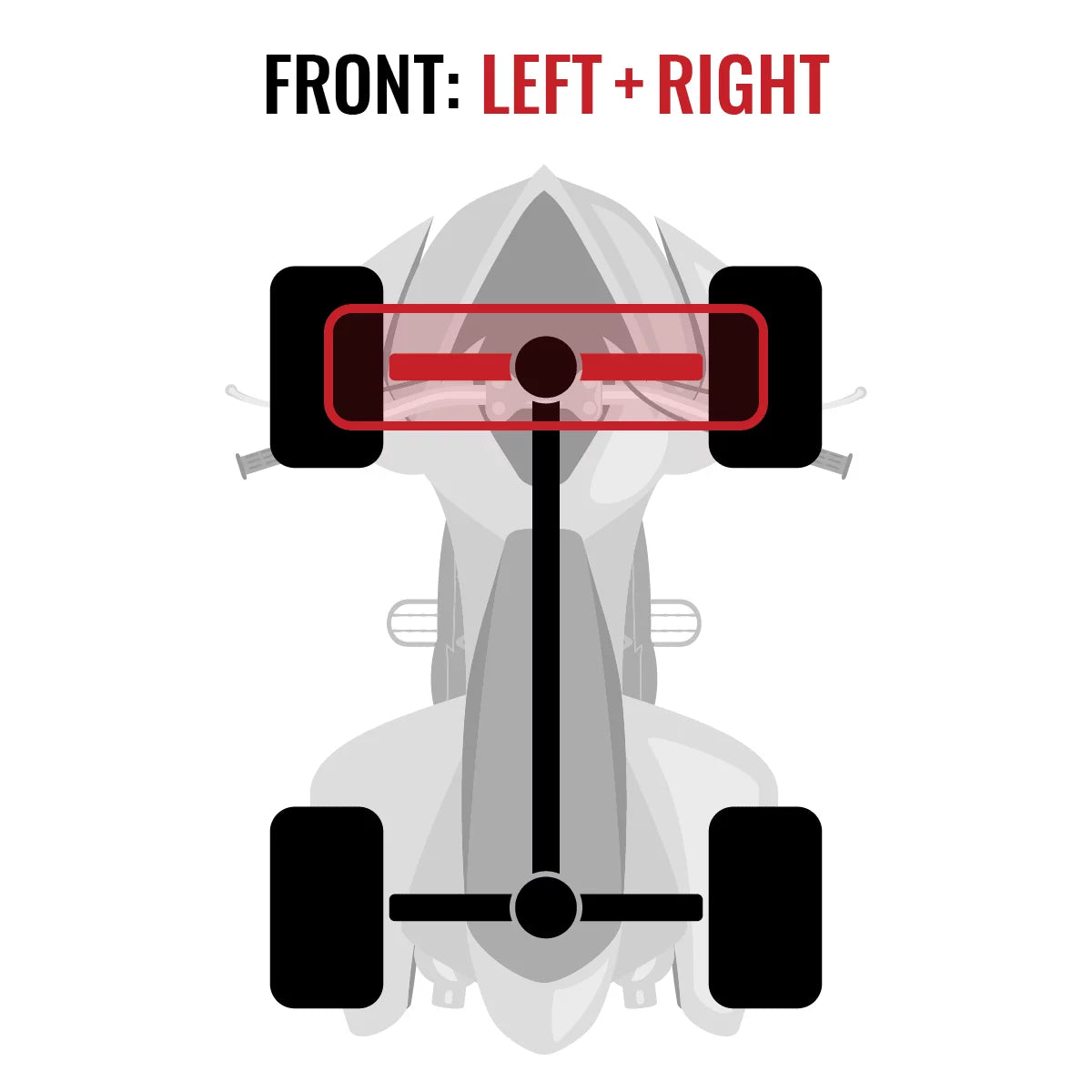 with pc XT 4X4 STD Sixity DPS Front Right 800 XT Left Commander - compatible Can-Am Axle 2015 2