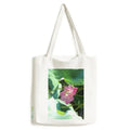 Bag Summer Shopping Lotus Satchel Casual Lake Pool Tote Canvas Handbag