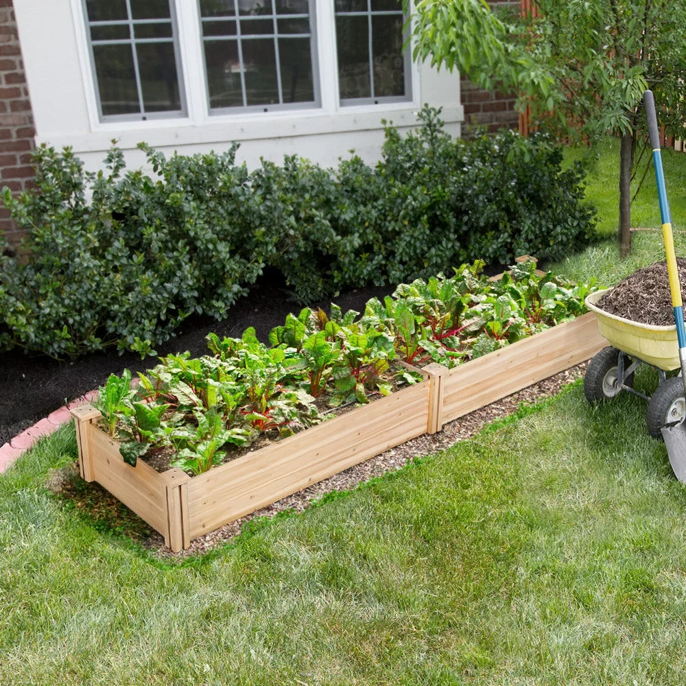 Patio Wooden Planter Box Raised Greenhouse Alden Garden Design Yard for Bed