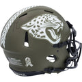 Service Authentic Lawrence Trevor Autographed Salute 2022 Jacksonville Helmet Riddell Jaguars Speed To