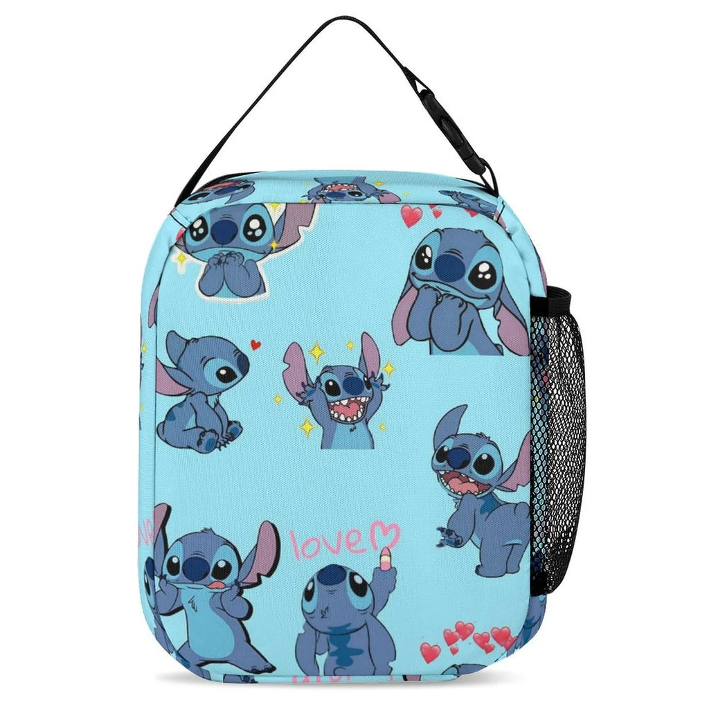 Stitch Pattern Adult Insulated Lunch Cooler Boys Handbag Kids Girls Office Bag Portable Tote Bag Lilo Bento For Thermal School