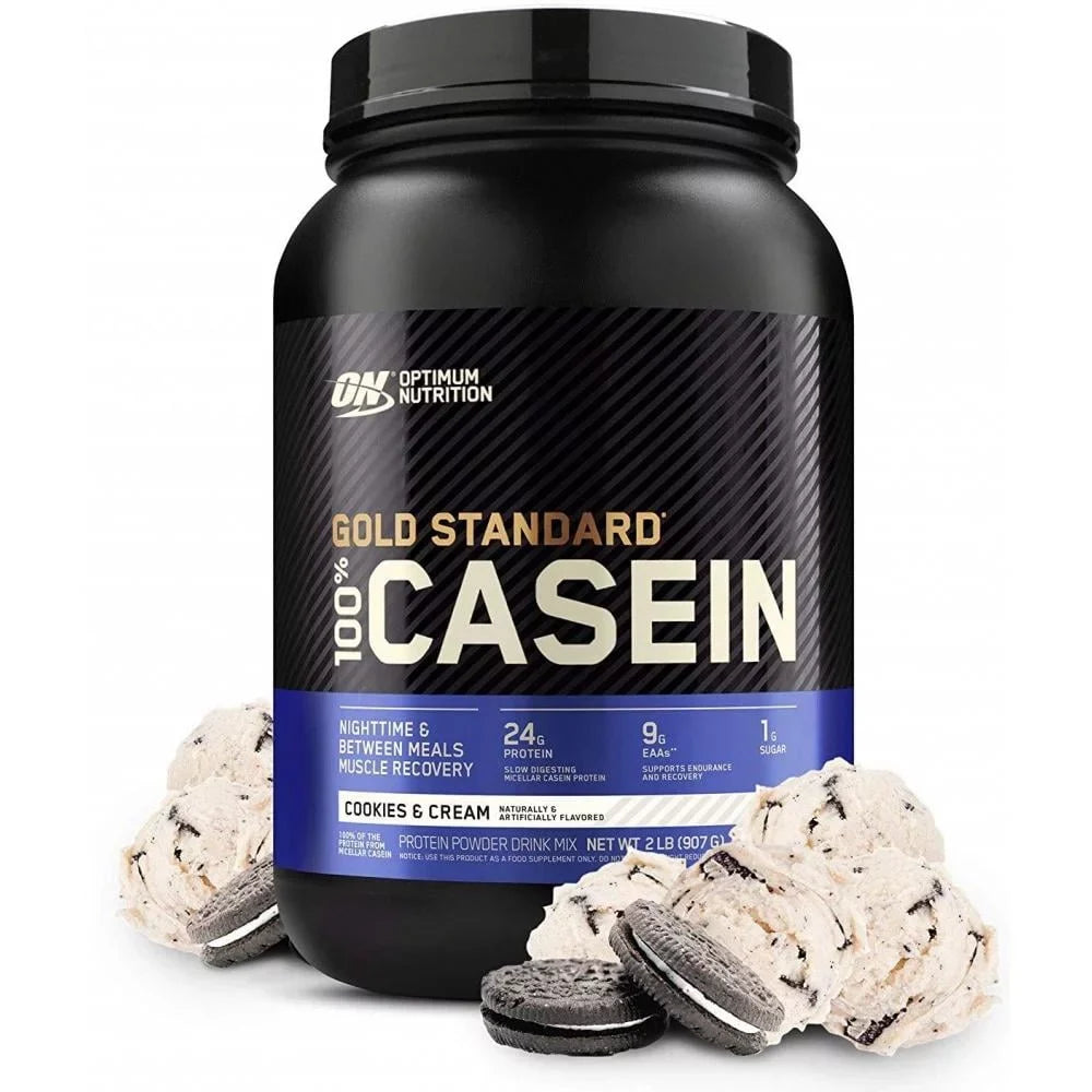 Protein Servings Standard g 24 Nutrition, Powder, 1.81 Casein, Optimum Gold Cream, & Cookies lbs, 27 100%