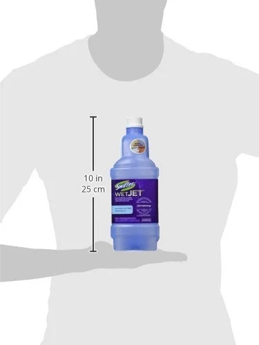 Window 1.25L, Pack of Solution Multi-Purpose Refill Cleaner Swiffer Open Fresh WetJet Scent Floor 6