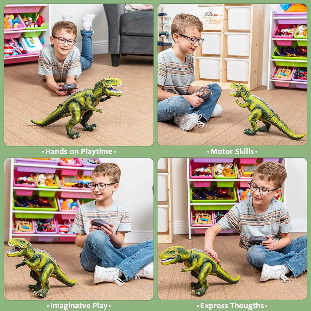 Kids Rex T Toy,Electronic saur Light and Robot Boys,Big Walking and JOYIN Steam Girls,Green dinosaur dinosaur Roaring saur Toy Kids with Toy Dancing Boys dinosaur Sound, for for Gift Toy,Birthday