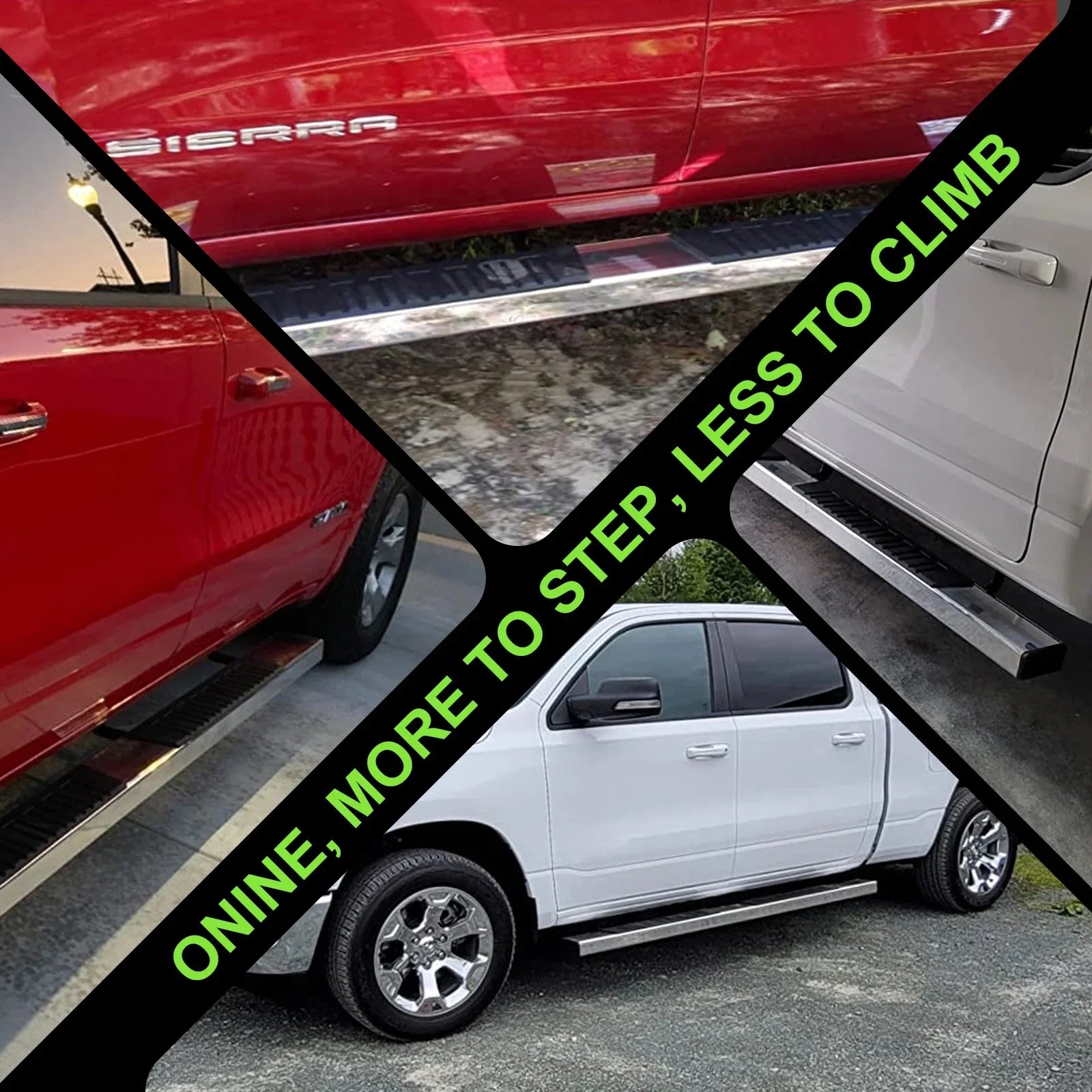 2019-2024 Aluminum Crew Classic) Nerf Polished Boards Side 6 Custom Ram New Dodge Running 1500 Step Cab Inch Fit Not 2019-2023 bar ONINE Ram (Do Fit Body 1500 Chrome