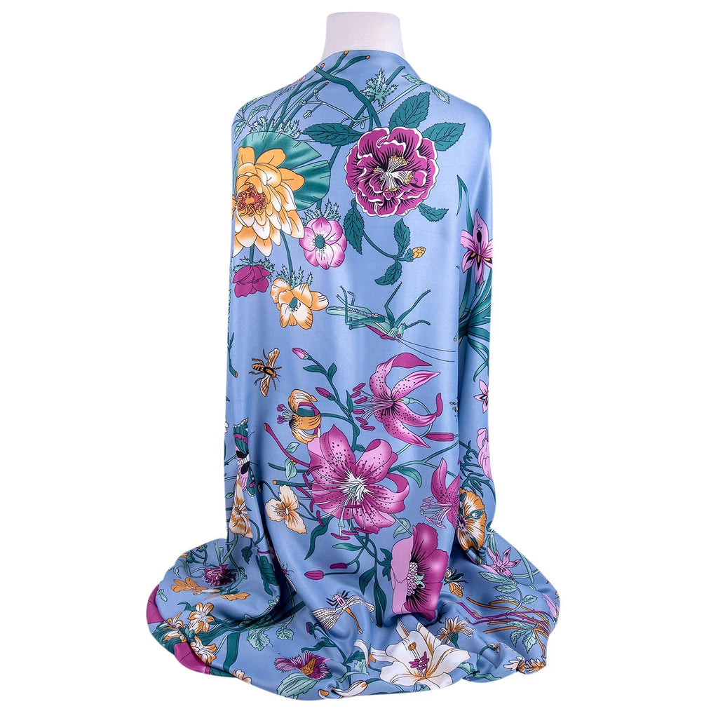 Women Wrap and GOODS Botany Tops 51x51'' Shawl for Fashion cm) Scarf Wedding STP Evening 130 (130 * Shawl for Shawl Travel Silk Lilac