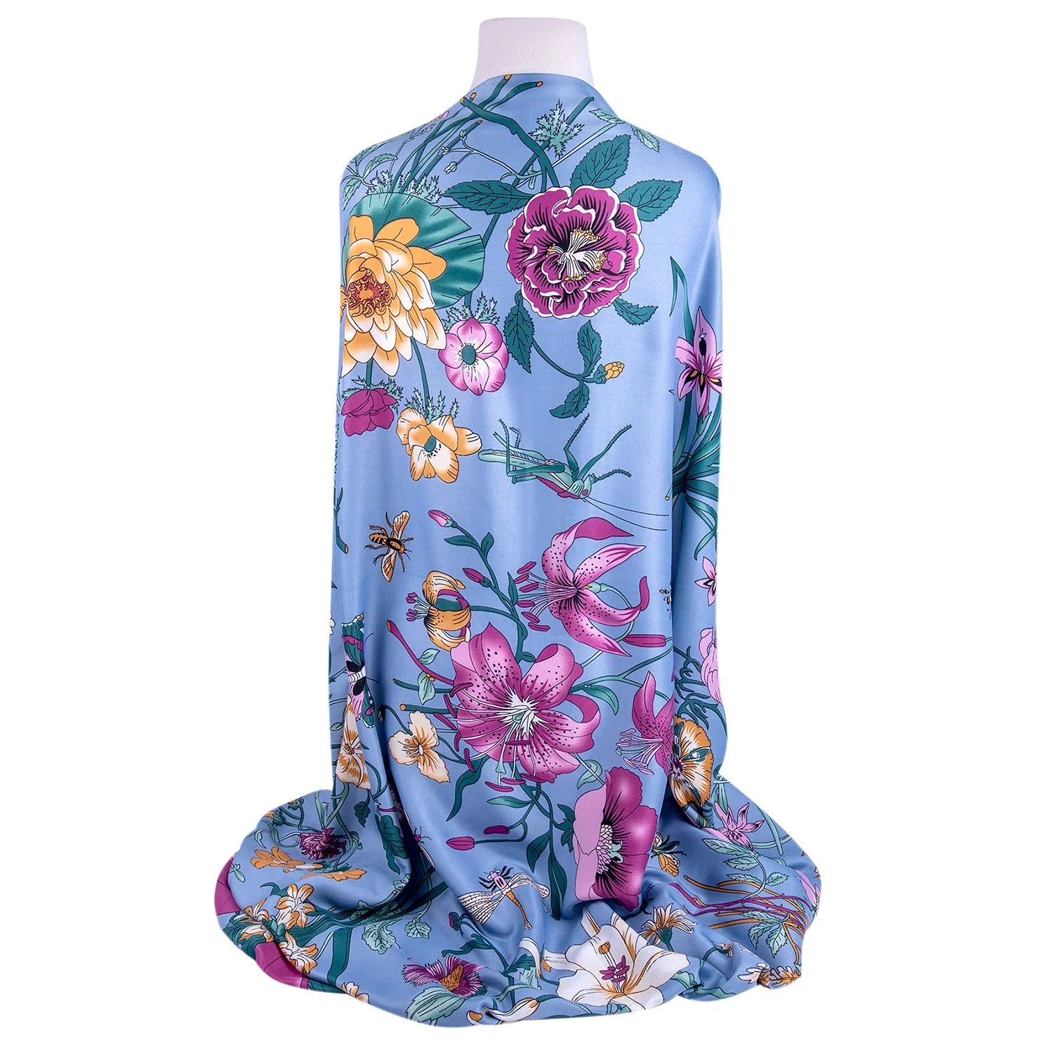 Women Wrap and GOODS Botany Tops 51x51'' Shawl for Fashion cm) Scarf Wedding STP Evening 130 (130 * Shawl for Shawl Travel Silk Lilac