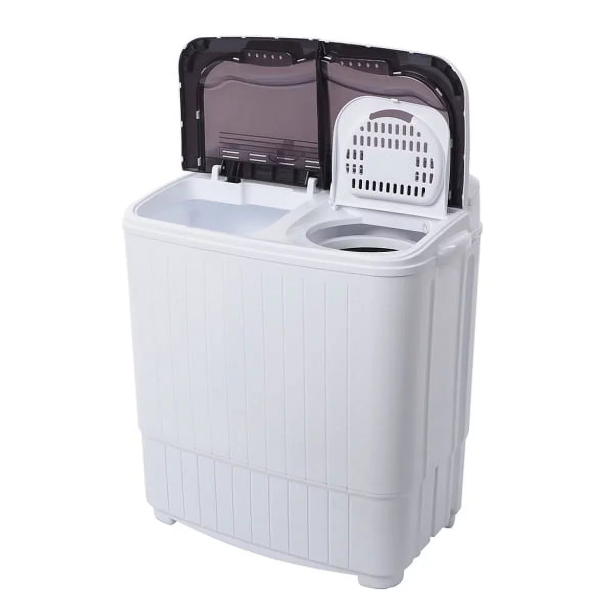 with 6.6lbs Washing SYTHERS Dorms Tub Machine 7.7lbs Spinner, Apartments Mini Pump, for Machine Washer 14.3lbs, Semi-Automatic Drain Combo Twin Washer with