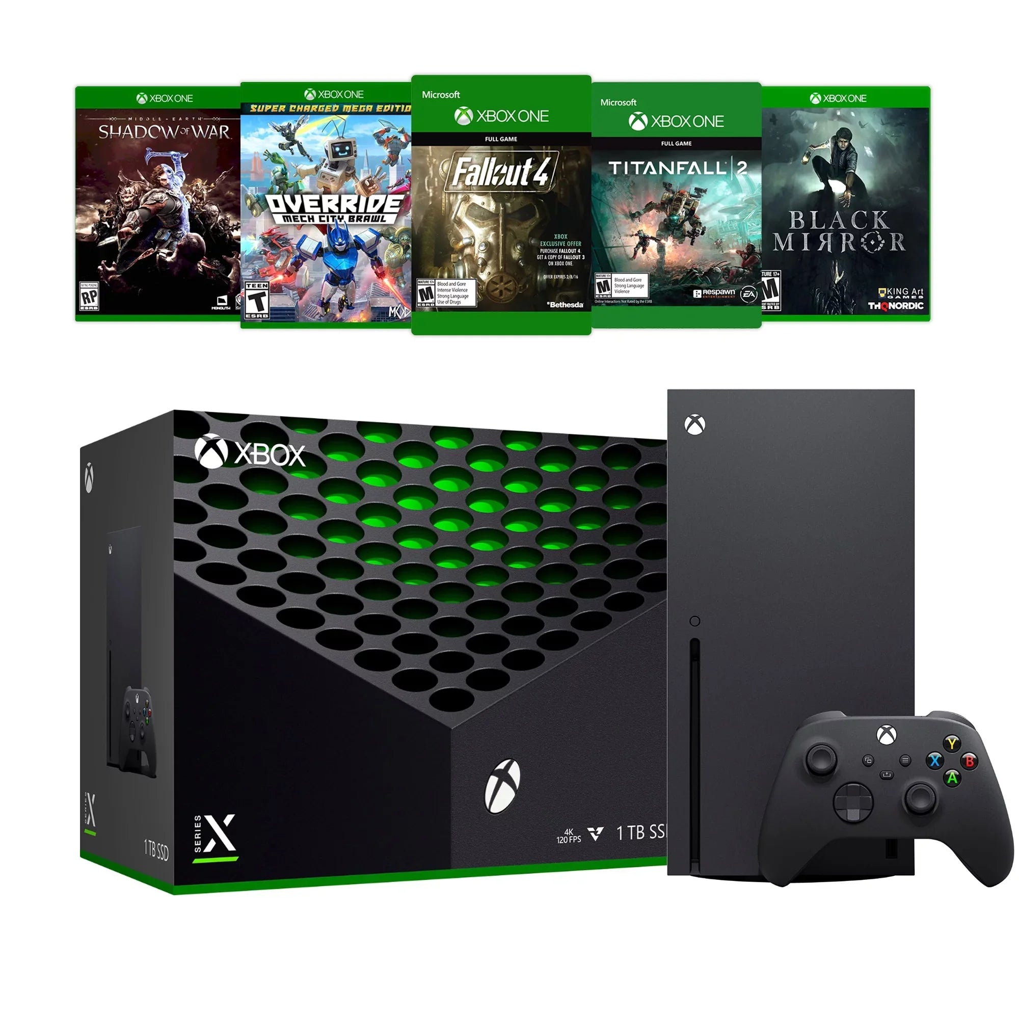 Five Series Wireless X Deluxe and Games Controller Xbox - X SSD Flagship Bundle Console 1TB Xbox Black with