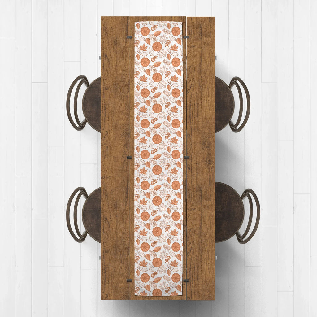 Twill 16x72 Products Runner Fall Table Creative Poly Foliage Orange