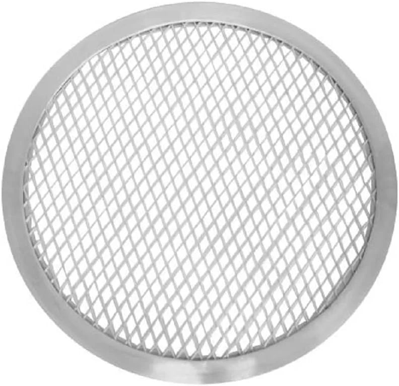 Pizza Pizza 13” Home Restaurants Bakeware Set Tray for Round 2 TrueCraftware- & Screen Round Pizza Pan Pizzeria Seamless Baking Baking Aluminum Kitchen Screen Rim- of Tray
