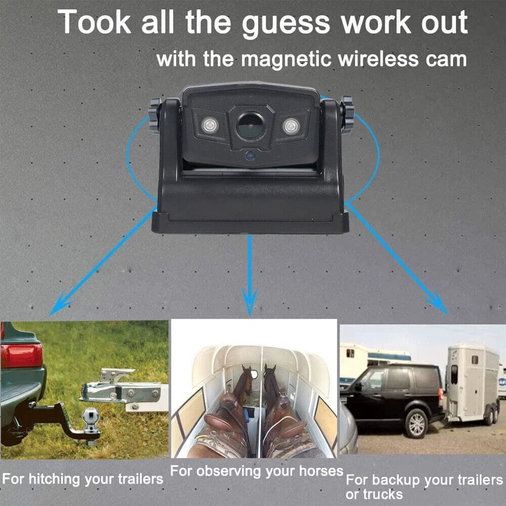View Camera, Magnetic WiFi 9600mAh Backup Battery Onemayship Camera Wireless Front/Rear