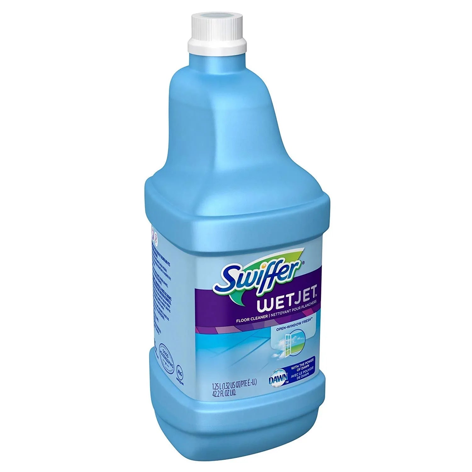 Window 1.25L, Pack of Solution Multi-Purpose Refill Cleaner Swiffer Open Fresh WetJet Scent Floor 6