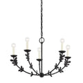 5-Light Finish W and inches Stems Candle-Shaped Street Whimsical Flower 28 with X inches 17.25 Bailey in Finish Gold Chandelier H-Black Bulbs design