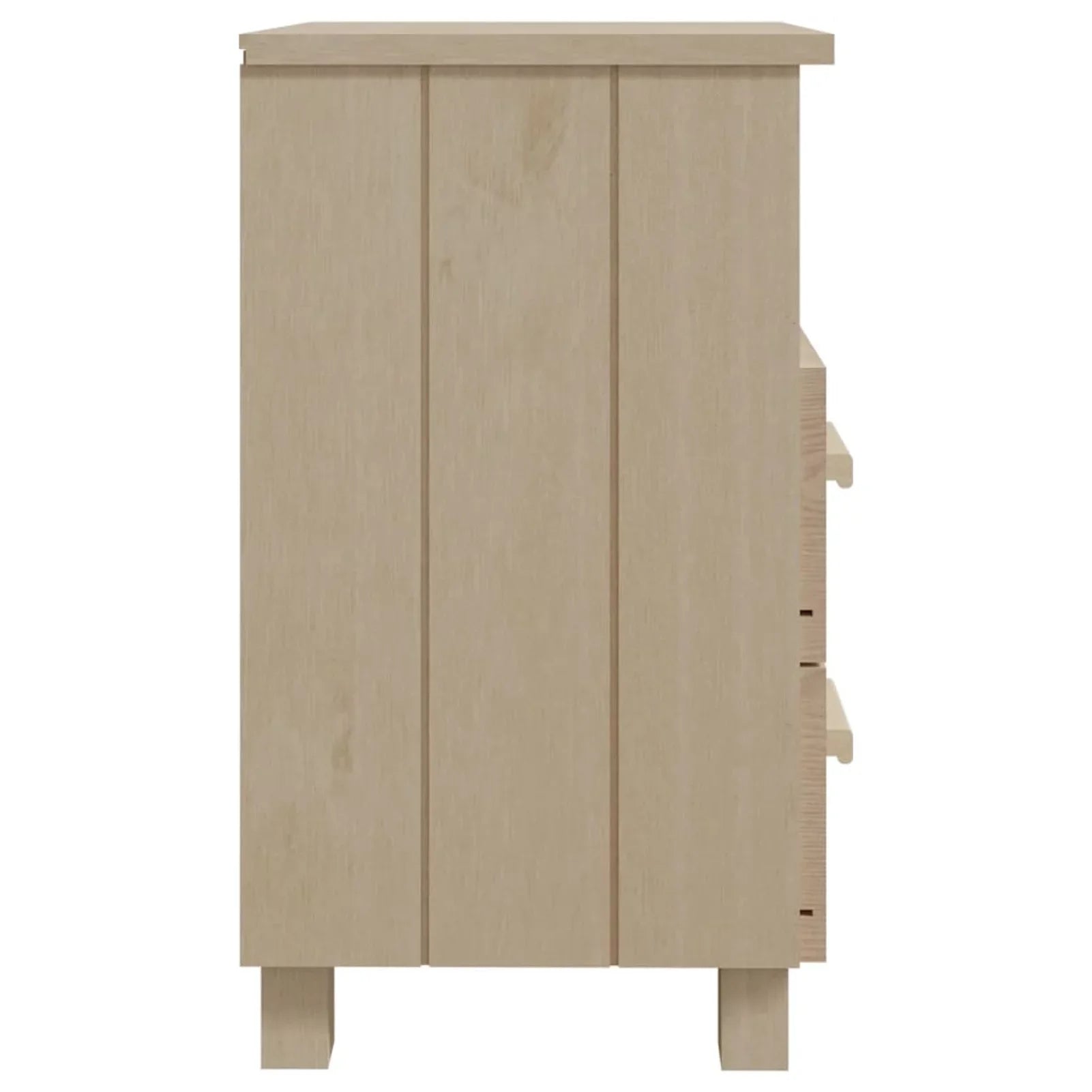 Pine Wood Solid Brown Htovila 15.7"x13.8"x24.4" Cabinet Bedside Honey HAMAR