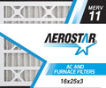 Box by 11, Replacement 16x25x3 Filters Air Trion of 3 Furnace - Air bear Aerostar Merv