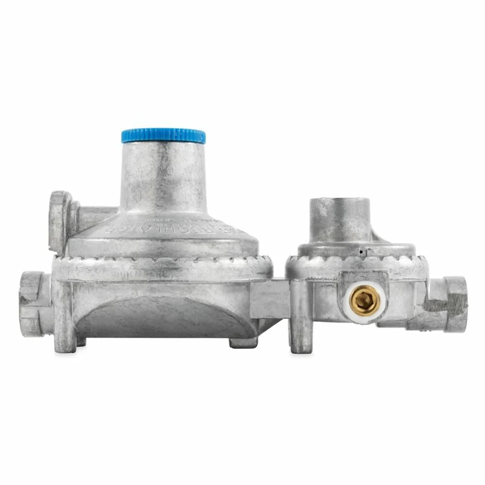Regulator 2-Stage RV Propane Camco - Silver (59313) Vertical