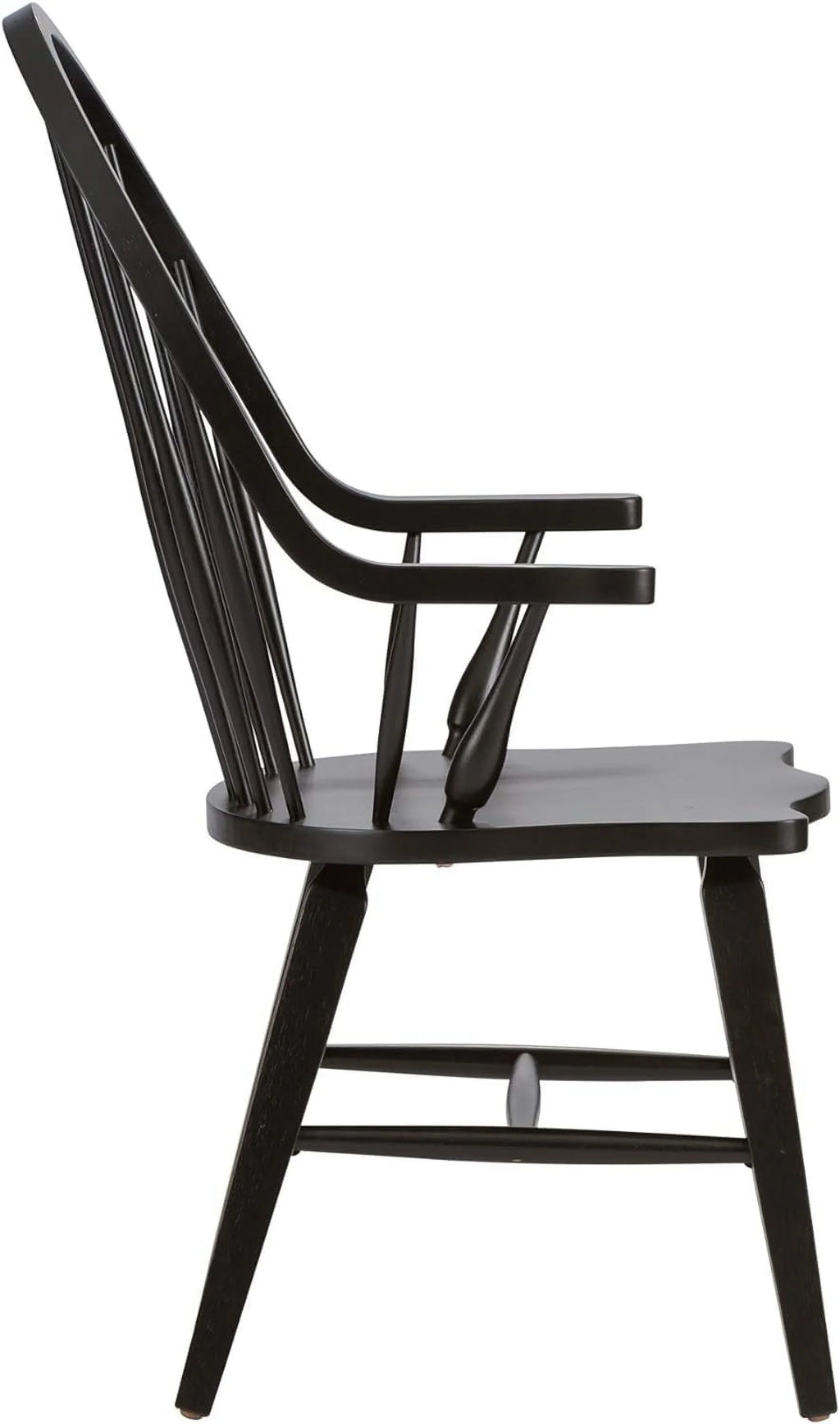 H41, Black W25 Windsor Back X Arm Chair, X D25