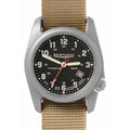 Original Titanium Beige Nylon Classic Strap Mens - - Dial Watch A-2T 12724 - Analog Black