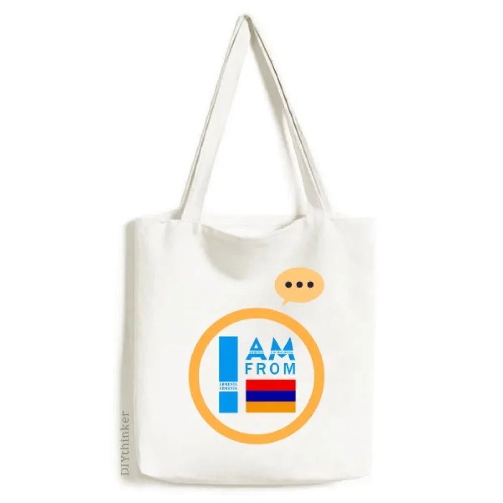 Tote I Art Armenia Canvas Bag Shoulder Deco Sack From Am Expression Fashion