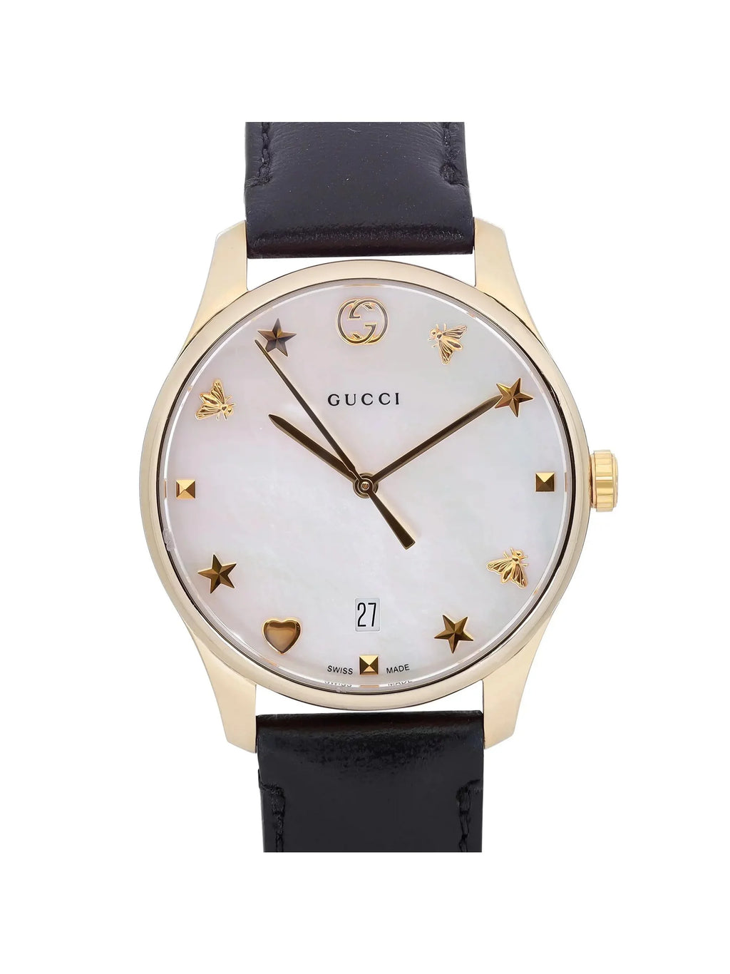 36mm YA1264044 Ladies Quartz G-Timeless MOP Watch Dial Steel