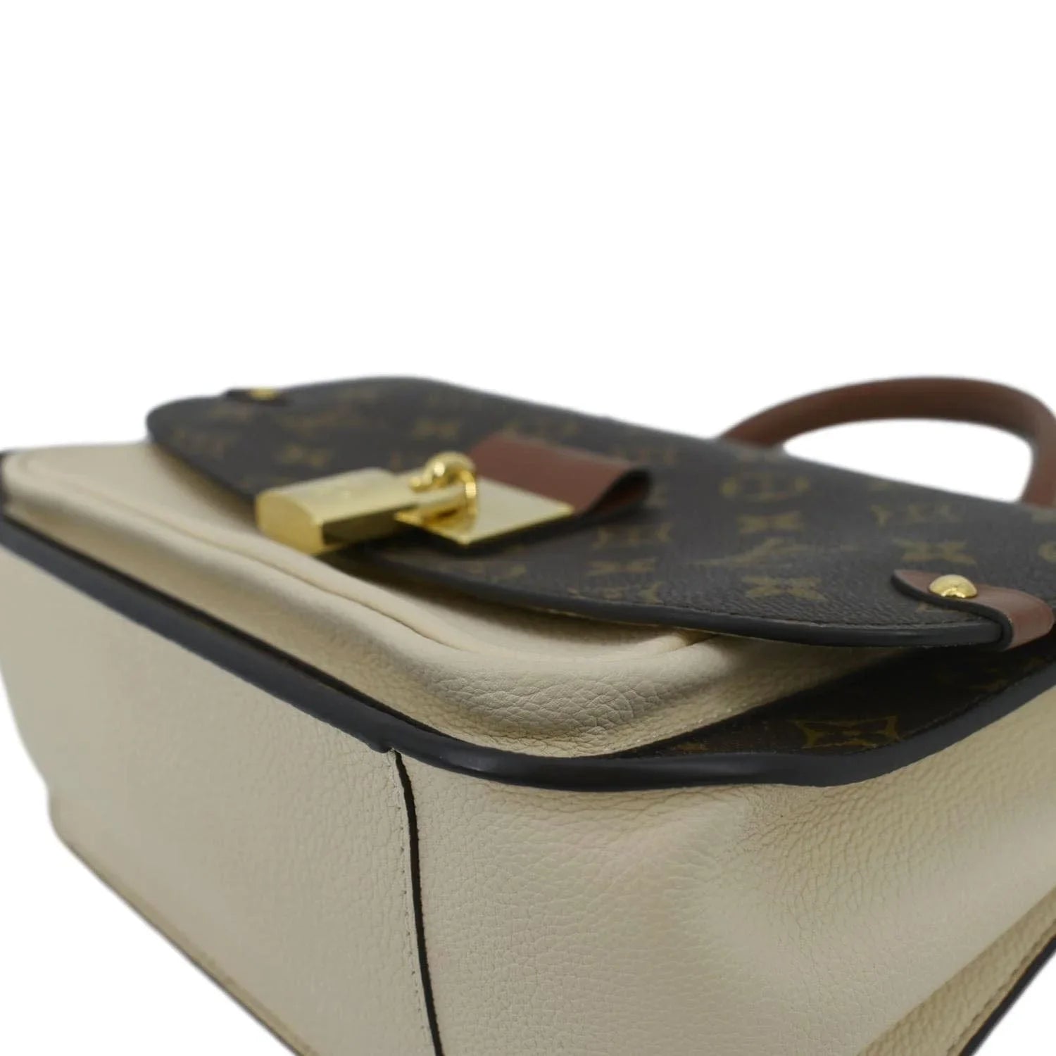 Creme Vaugirard Bag Monogram Shoulder Canvas Pre-owned