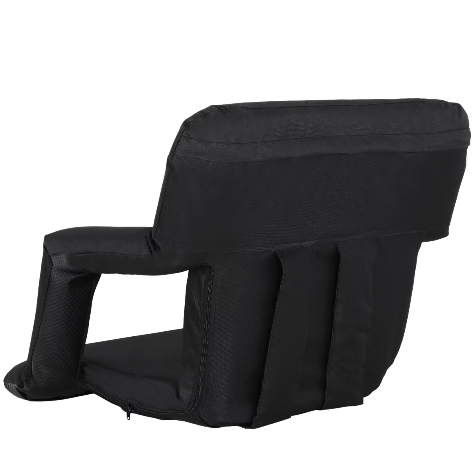 6 Reclining Chair Positions, Black Bleachers Stadium ZENY Cushion W/Padded Seat Reclining -