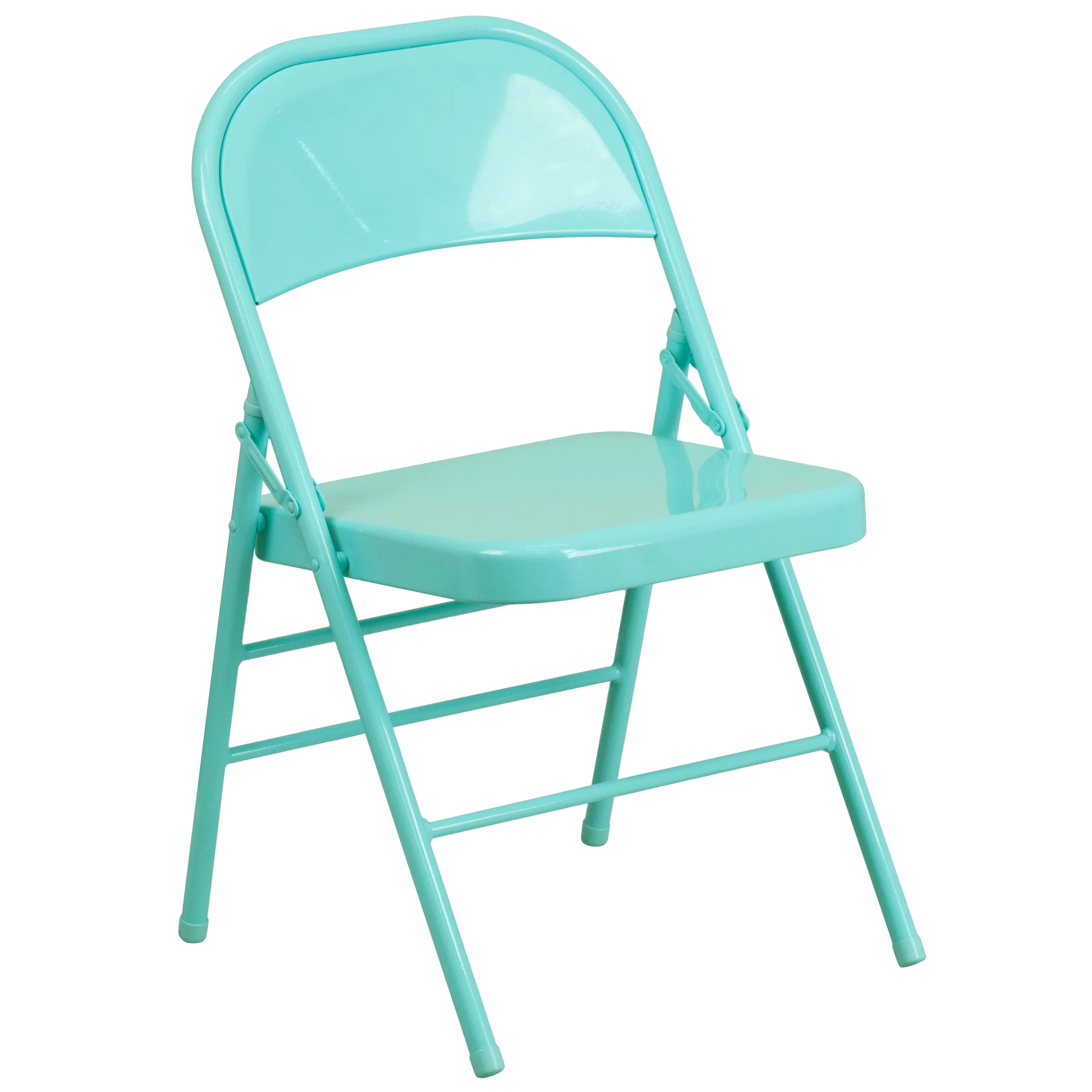 & Folding Chair Hinged HERCULES Series Teal Flash Furniture COLORBURST Metal Braced Tantalizing Triple Double